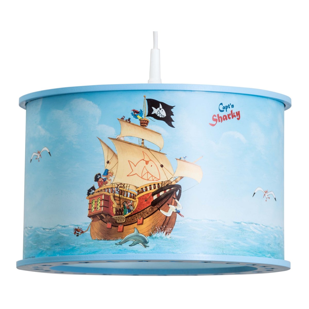 Elobra No. 131565 H�ngeleuchte Capt'n Sharky auf hoher See, Hellblau