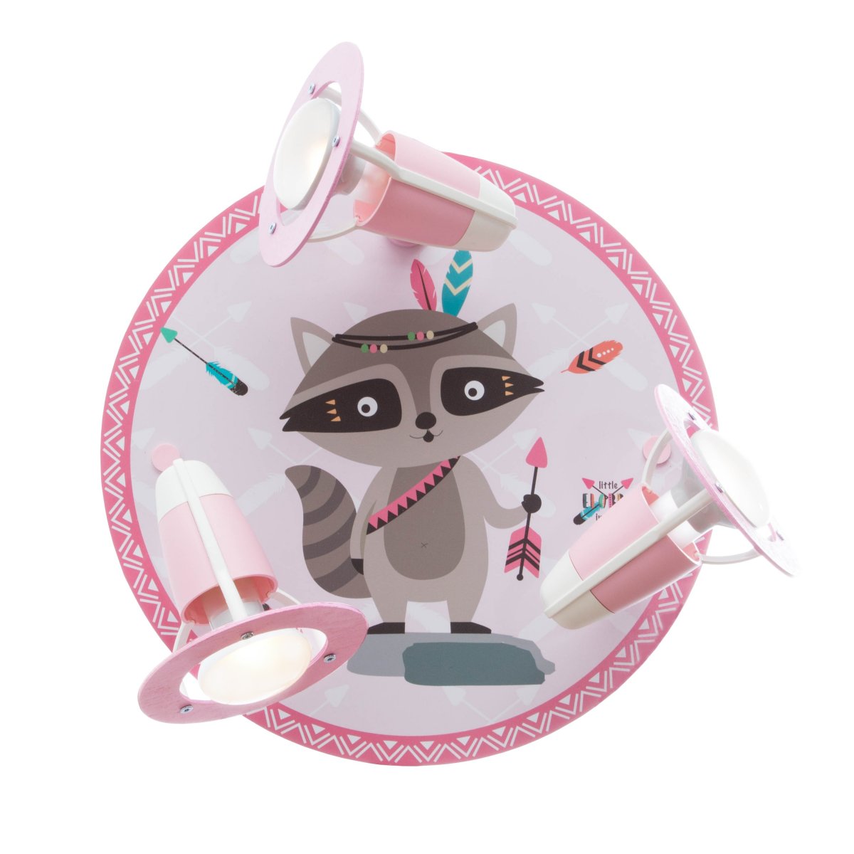 Elobra No. 135860 Wand- und Deckenleuchte Little Indians Waschb�r Oskar Rosa