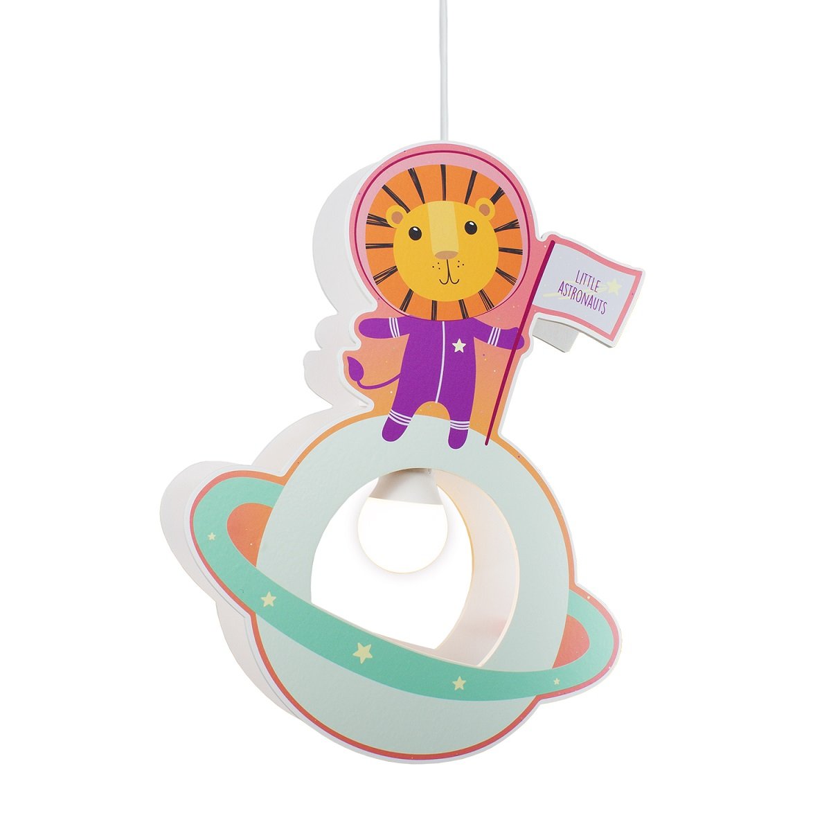 Elobra No. 138007 Pendelleuchte Little Astronauts L�we 1-flammig Orange