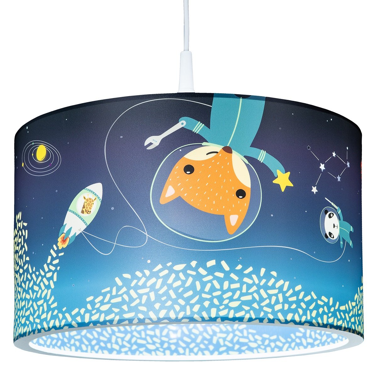 Elobra No. 138397 Deckenleuchte Little Astronauts Space Mission blau