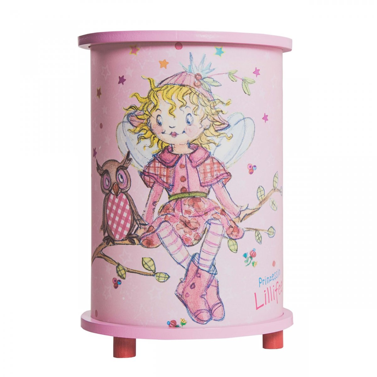 Elobra No. 139417 Tischleuchte Prinzessin Lillifee mit Eule 1-flammig Rosa