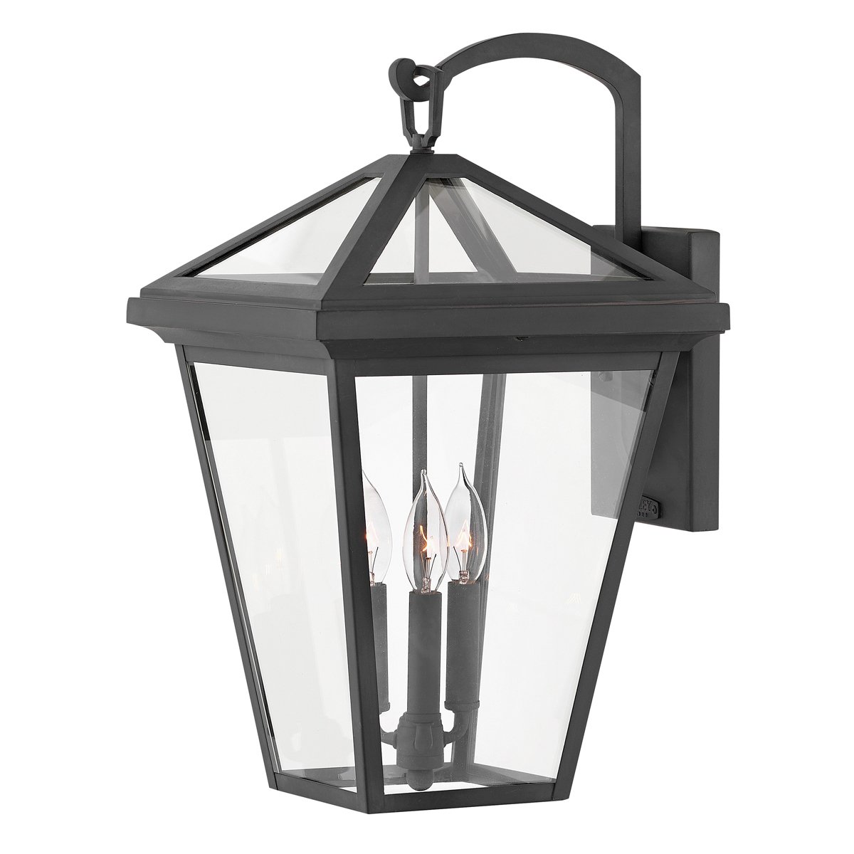 Elstead Alford Place Light Large Au�en-Wandleuchte 3-flammig schwarz