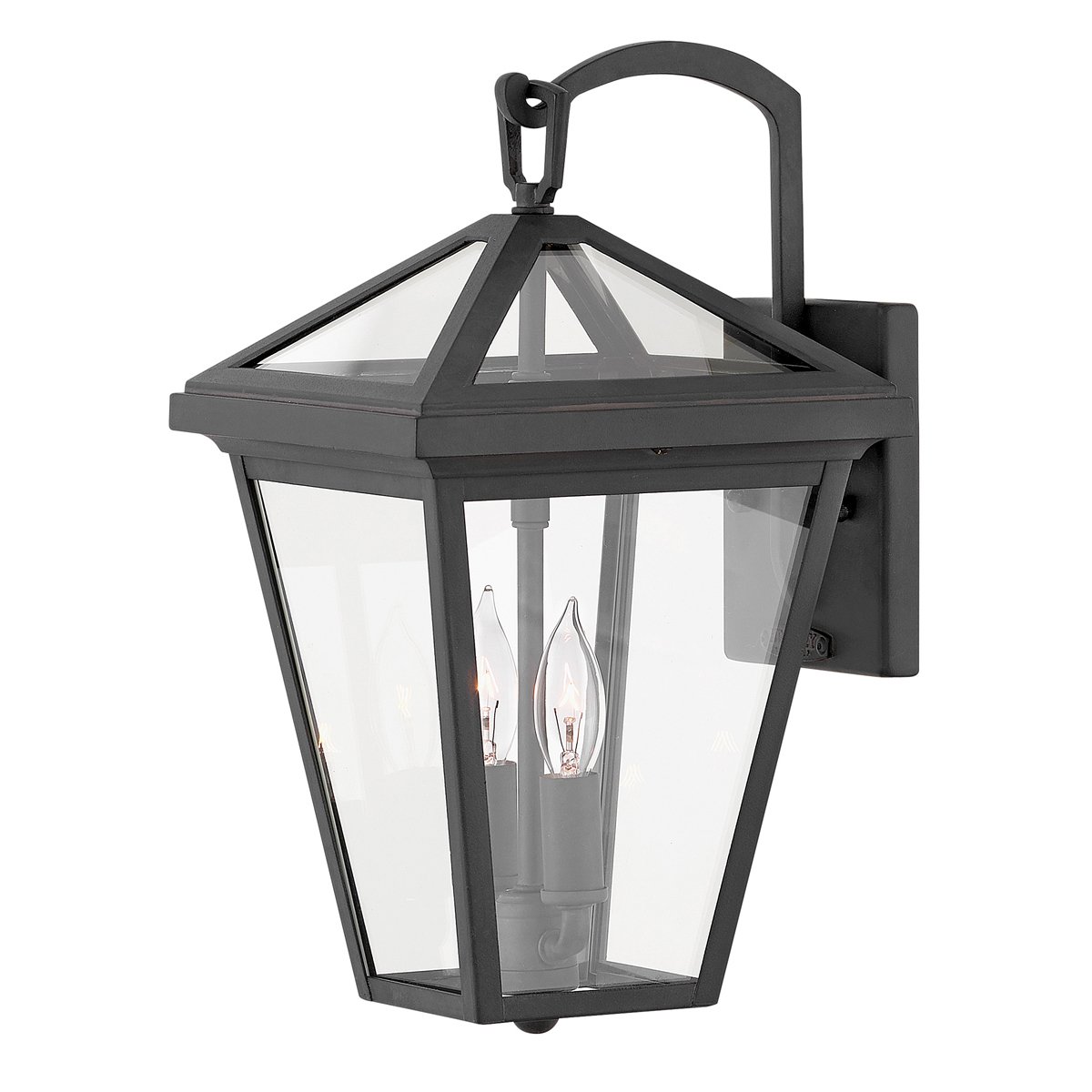 Elstead Alford Place Light Small Au�en-Wandleuchte 2-flammig schwarz