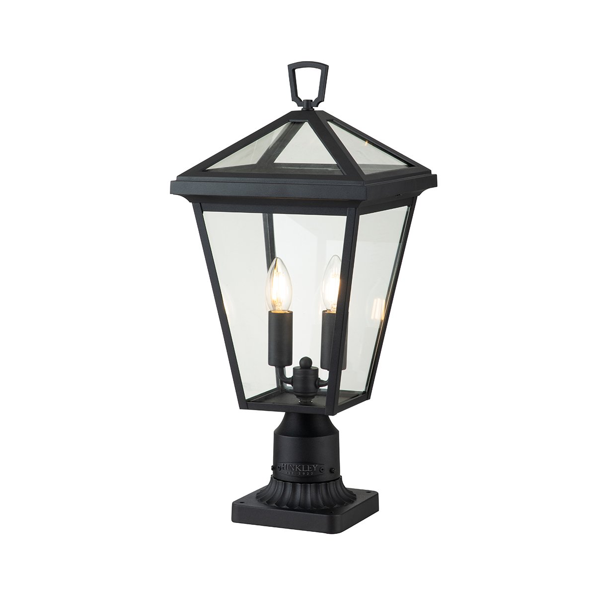 Elstead Alford Place Light Sockellaterne 2-flammig schwarz 51cm
