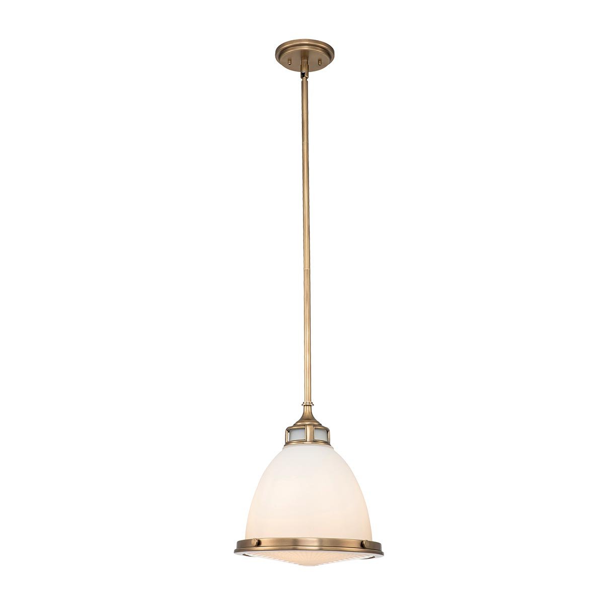 Elstead Amelia 1 Light Medium Pendelleuchte 1-flammig messing E27