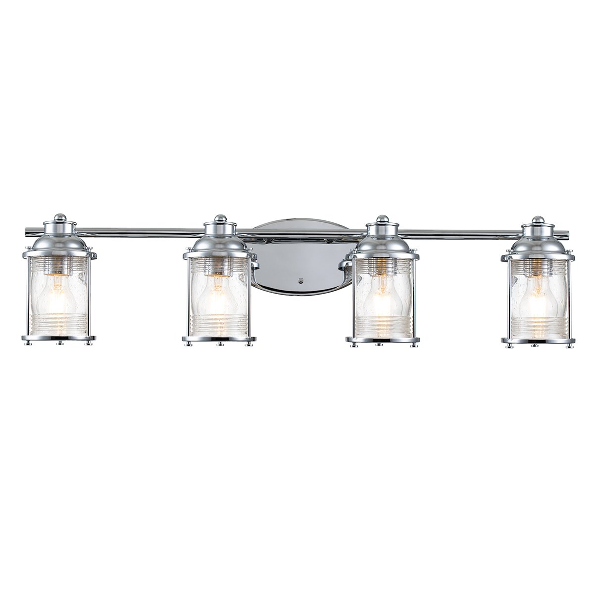 Elstead Ashland Bay 4-flammige Wandleuchte chrom klar