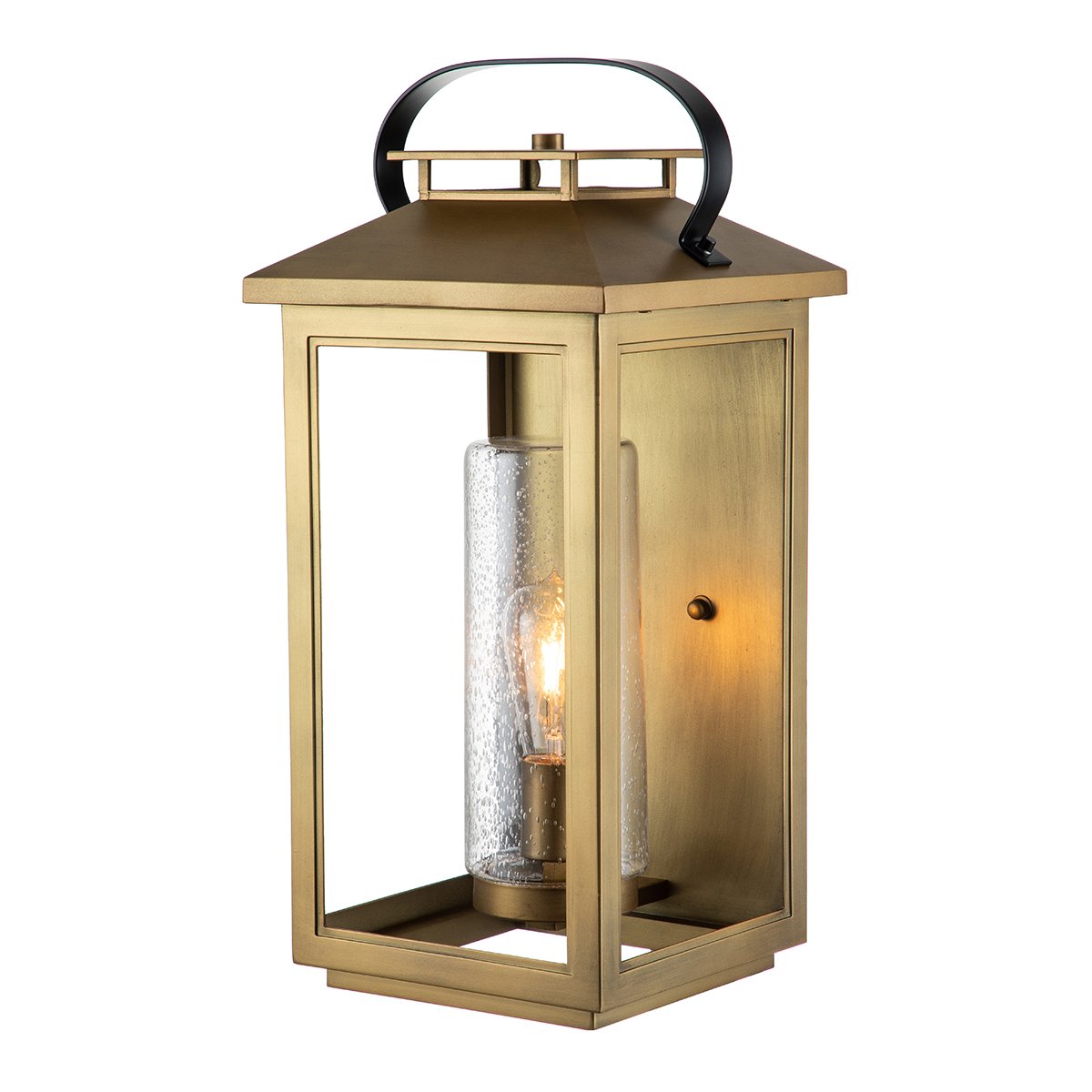 Elstead Atwater 1 Light Au�enwandleuchte messing klar