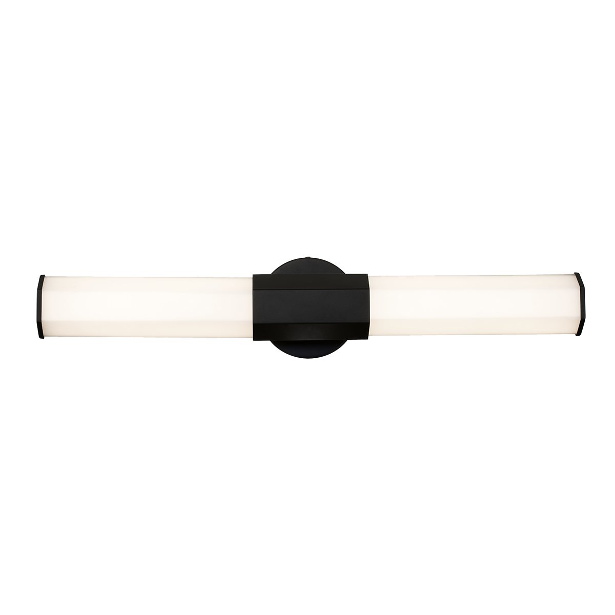Elstead Facet Dual LED Wandleuchte schwarz matt opal