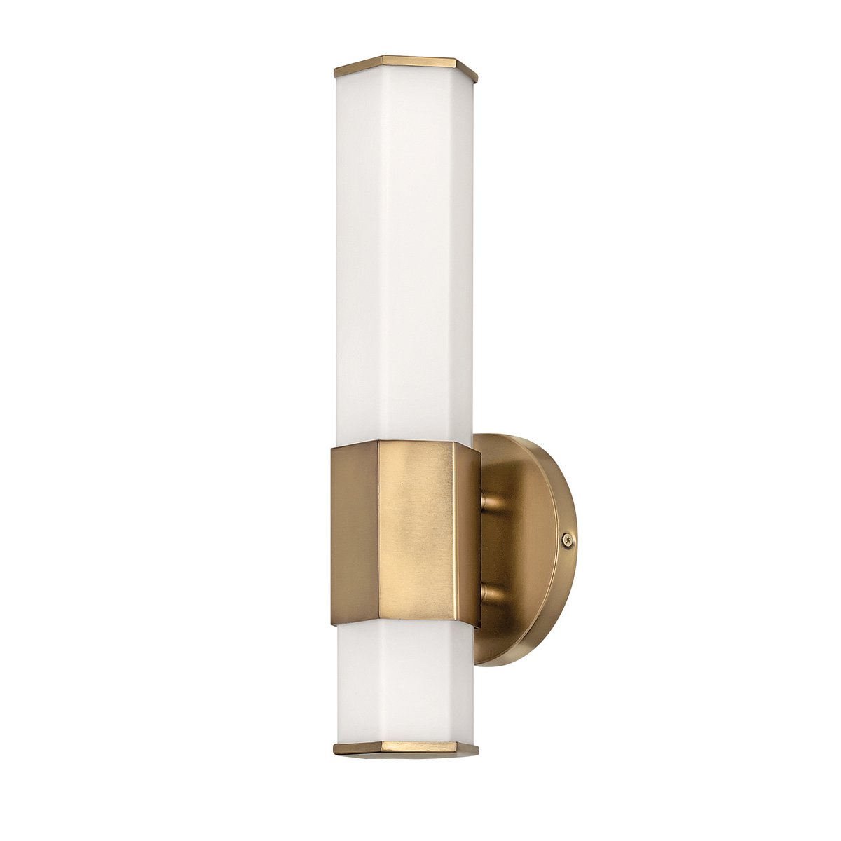 Elstead Facet LED Wandleuchte Messing opal IP44