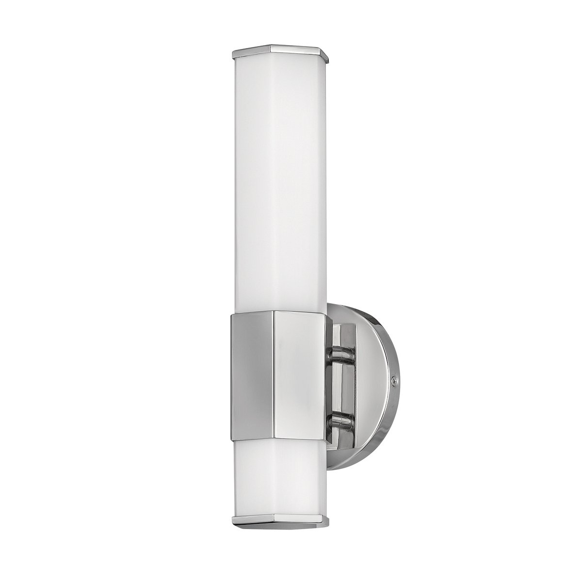 Elstead Facet LED Wandleuchte chrom poliert opal IP44