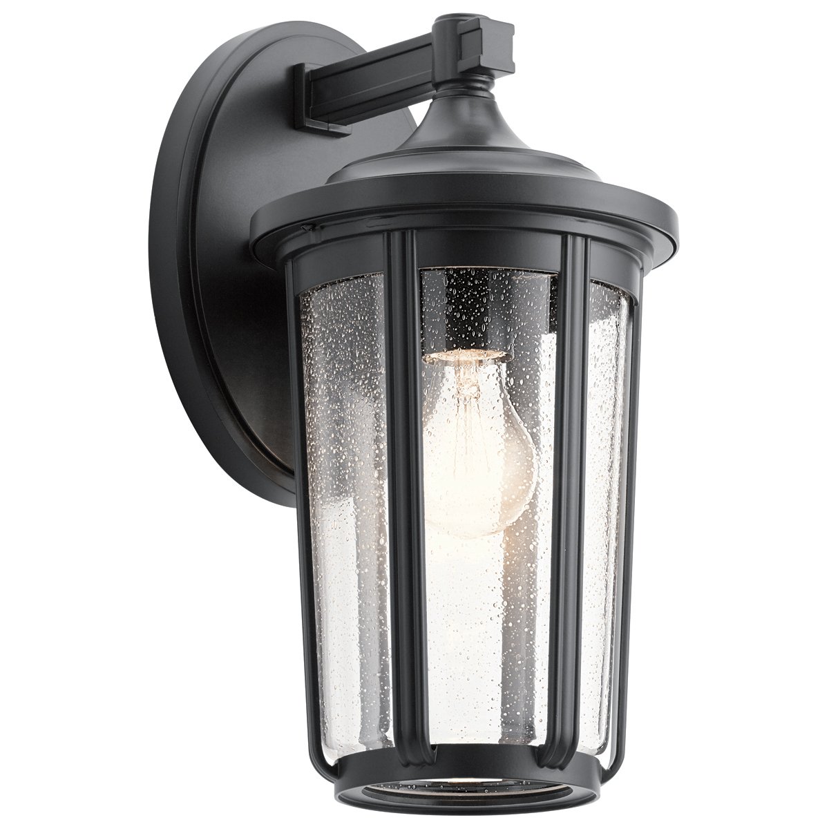Elstead Fairfield Large Au�enwandleuchte h�ngend schwarz klar