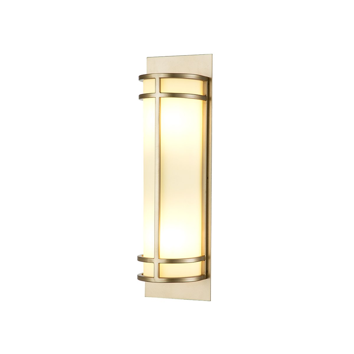 Elstead Fusion 2 Light Wandleuchte 2-flammig messing natur lackiert E27