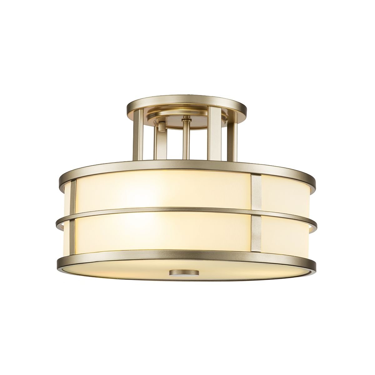 Elstead Fusion 3 Light Deckenleuchte 3-flammig messing natur lackiert E27