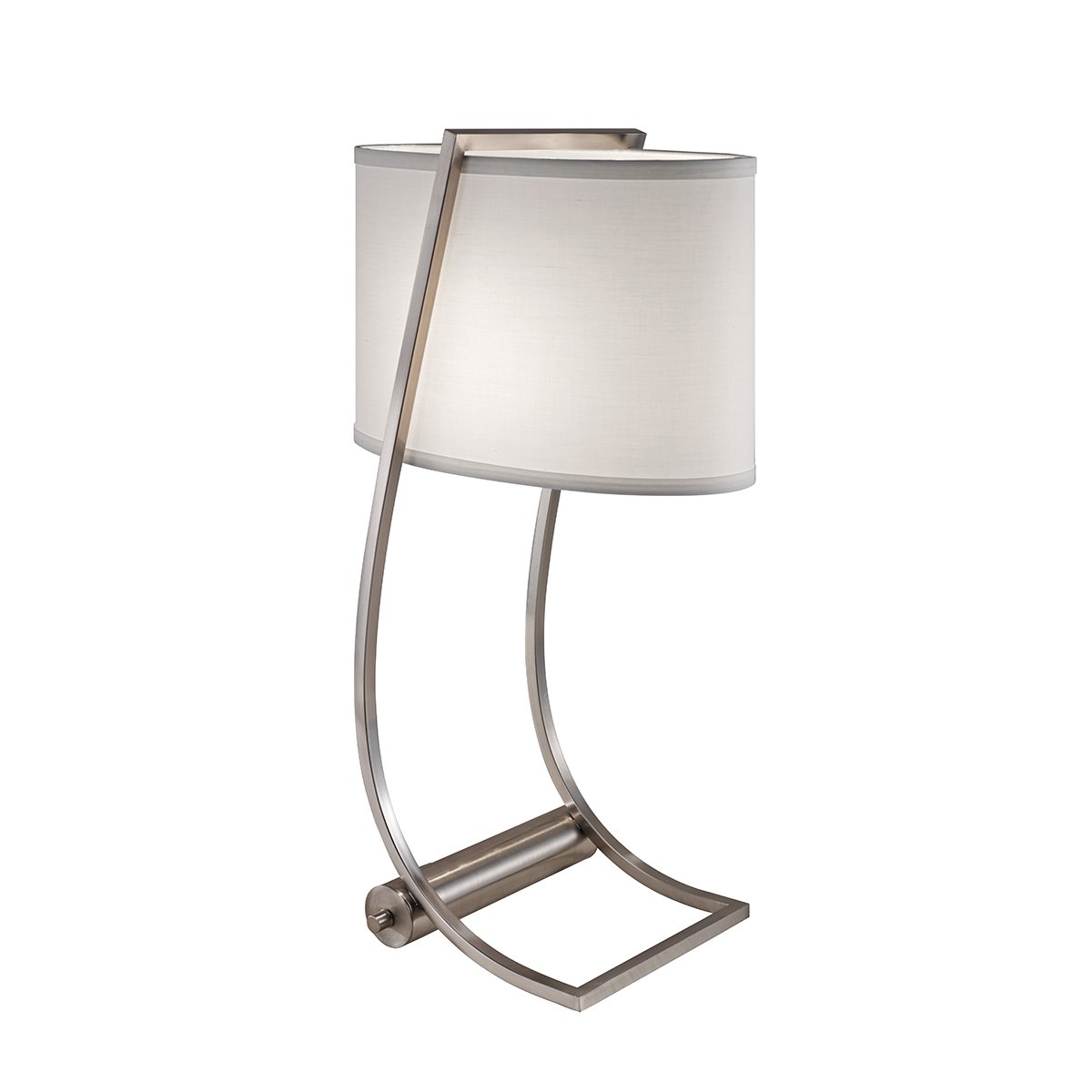Elstead Lex 1 Light Tischlampe geb�rsteter Stahl