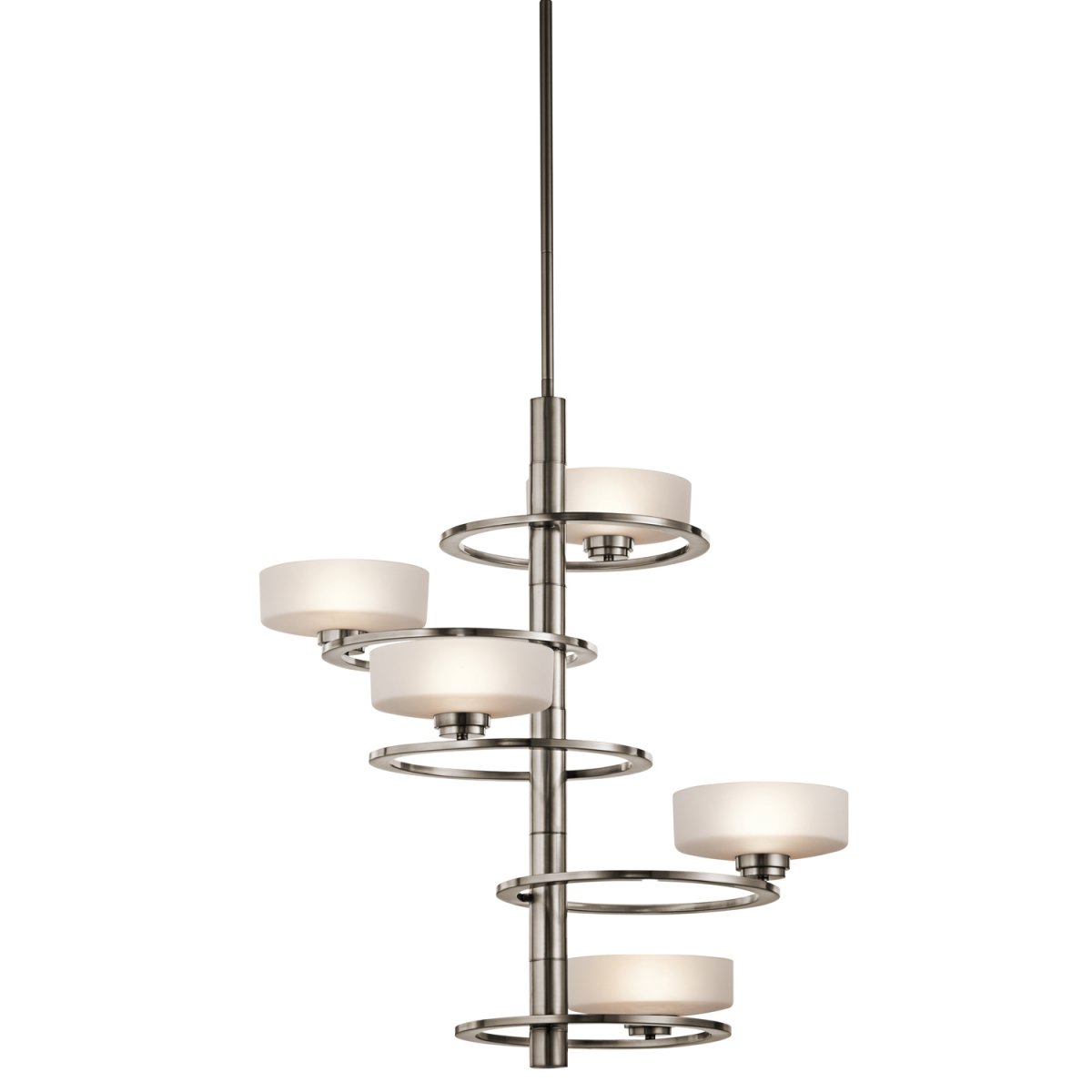 Elstead Lighting Aleeka A 5-Light Kronleuchter 5-flammig G9 Silbergrau