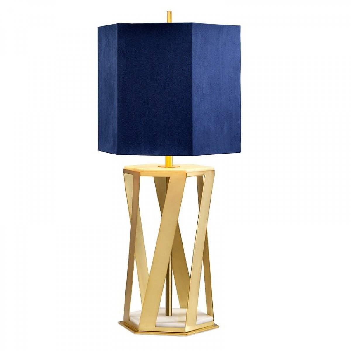 Elstead Lighting Apollo 1-Light Tischleuchte Messing geb�rstet 87cm