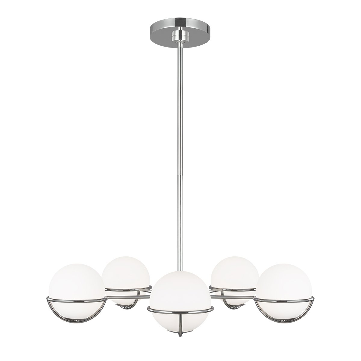 Elstead Lighting Apollo 5-Light Kronleuchter 5-flammig G9 silberfarben