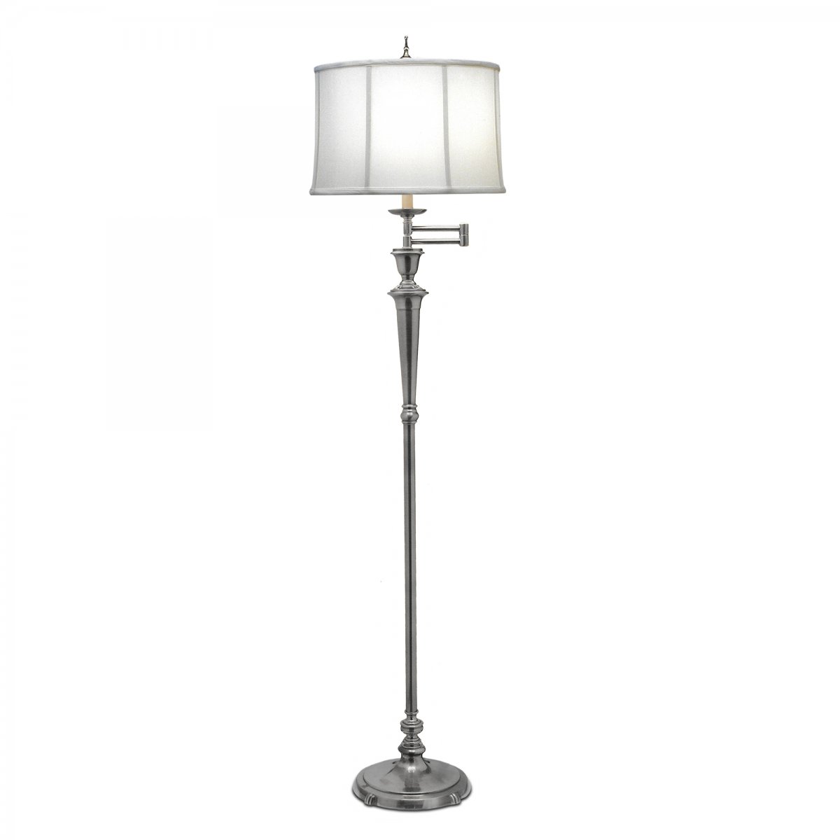 Elstead Lighting Arlington 1-Light Swing Arm Stehleuchte Antik Nickel 168cm