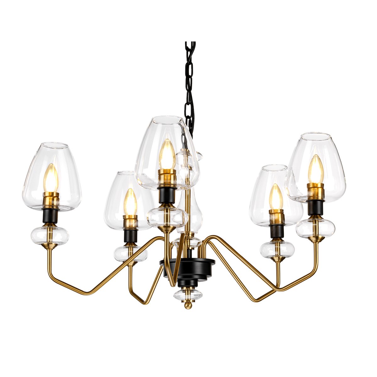 Elstead Lighting Armand 5-Light Kronleuchter Messing 5-flammig E14