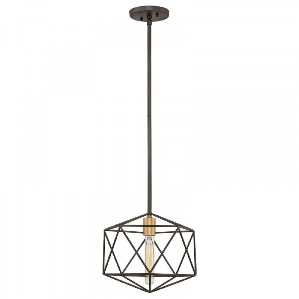 Elstead Lighting Astrid 1-Light Pendelleuchte 1-flammig Bronze Schwarz E27