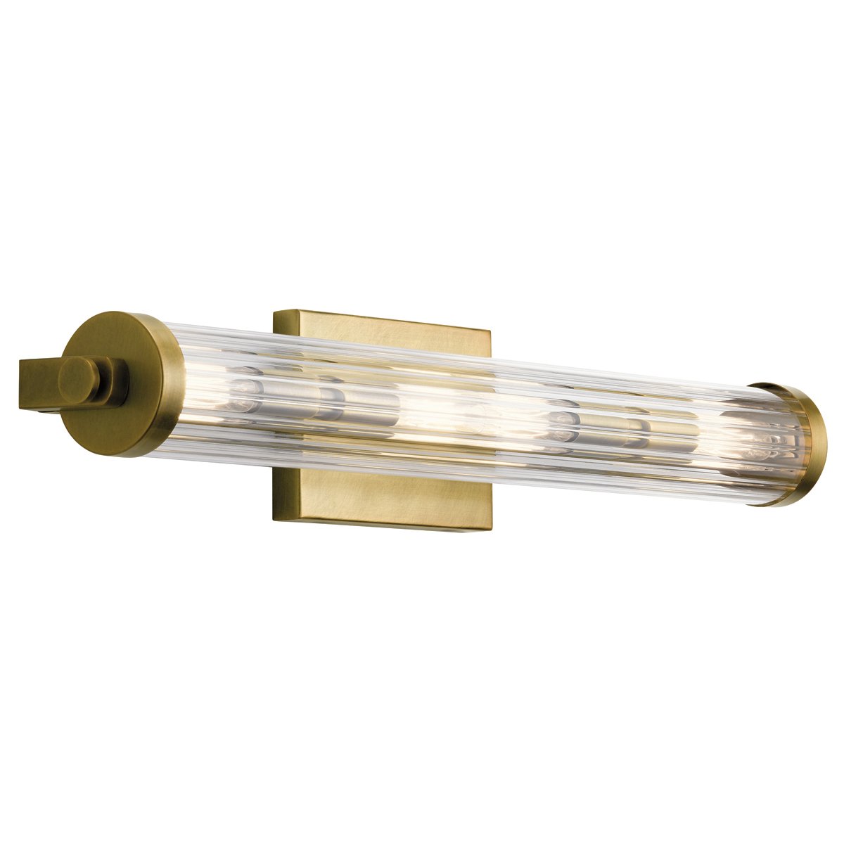 Elstead Lighting Azores Wandleuchte 4-Light Messing Klarglas 69cm IP44