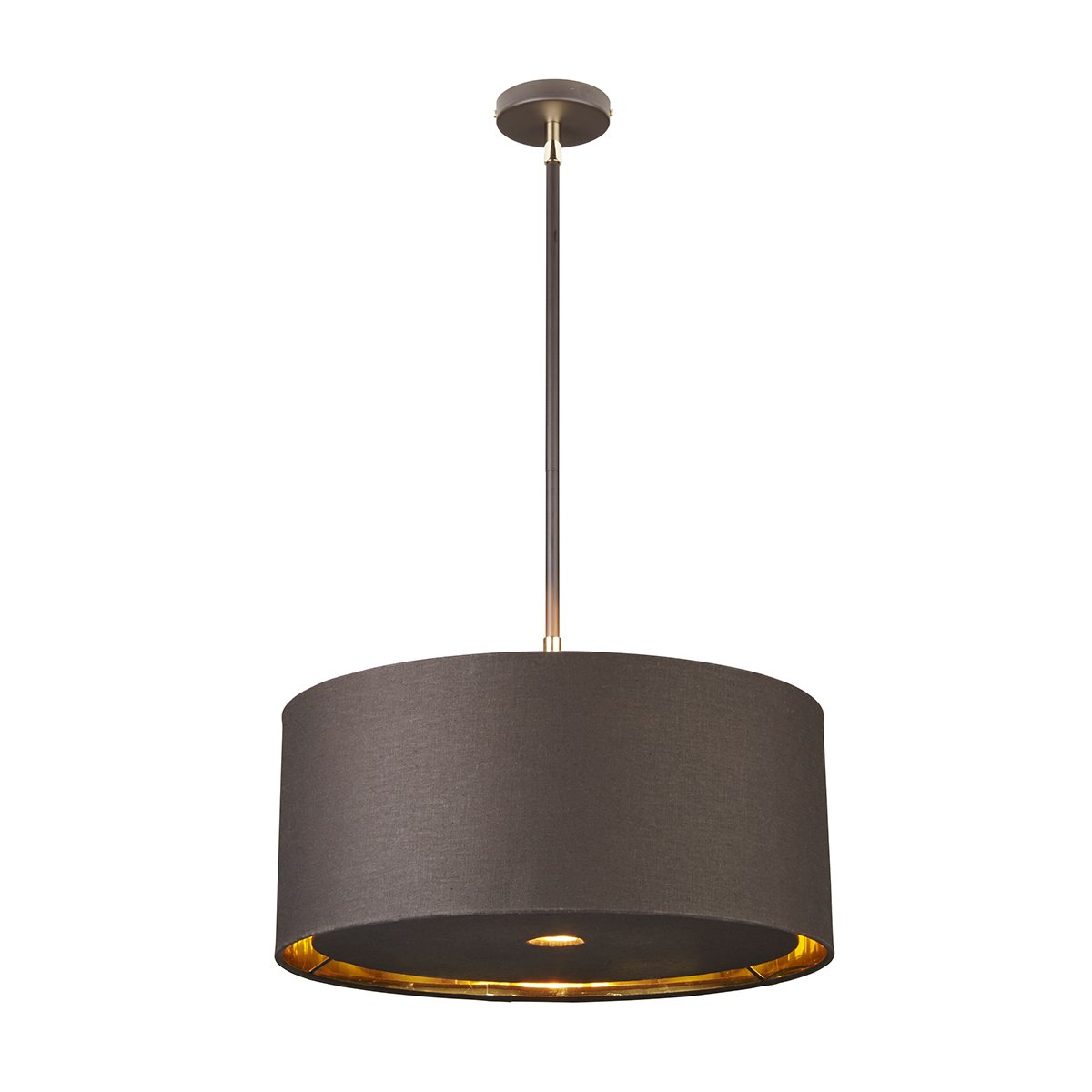 Elstead Lighting Balance 1-Light Pendelleuchte 1-flammig E27 Braun Messig