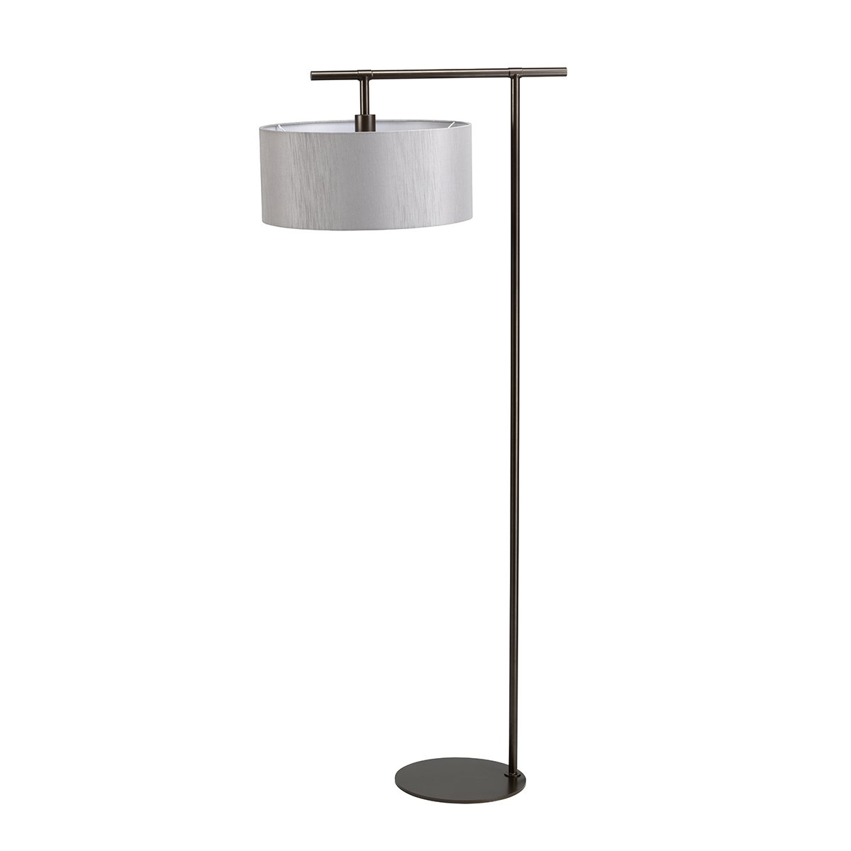 Elstead Lighting Balance 1-Light Stehleuchte 1-flammig Dunkelbraun Grau 162cm E27