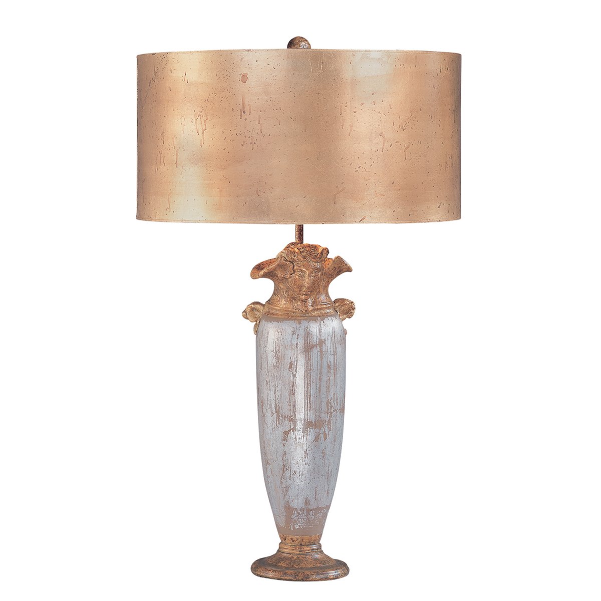 Elstead Lighting Bienville 1-Light Tischleuchte 1-flammig Silber Gold 72cm E27