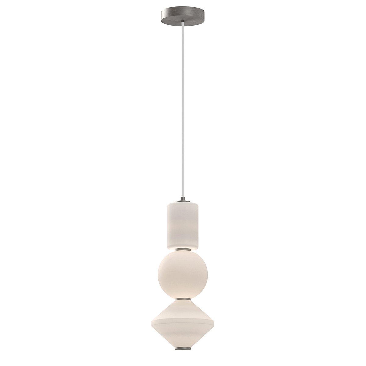 Elstead Lighting Bijou LED Pendelleuchte Nickel Geb�rstet 3000K