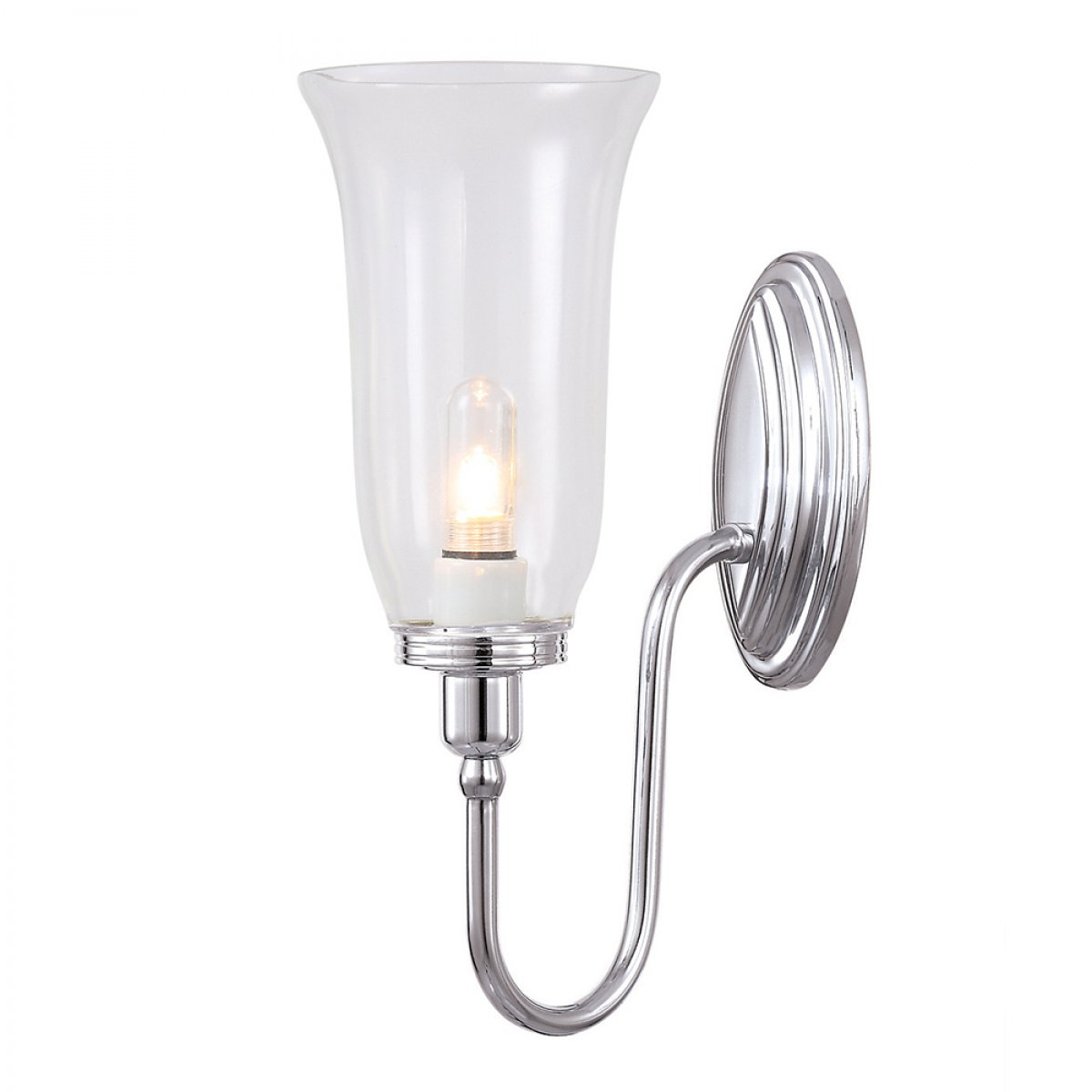 Elstead Lighting Blake 1-Light Wandleuchte Chrom poliert IP44 G9 3000K