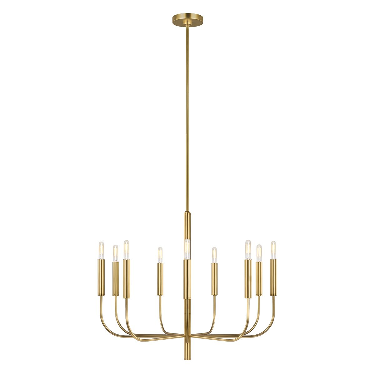 Elstead Lighting Brianna 9-Light Kronleuchter 9-flammig Messing E14