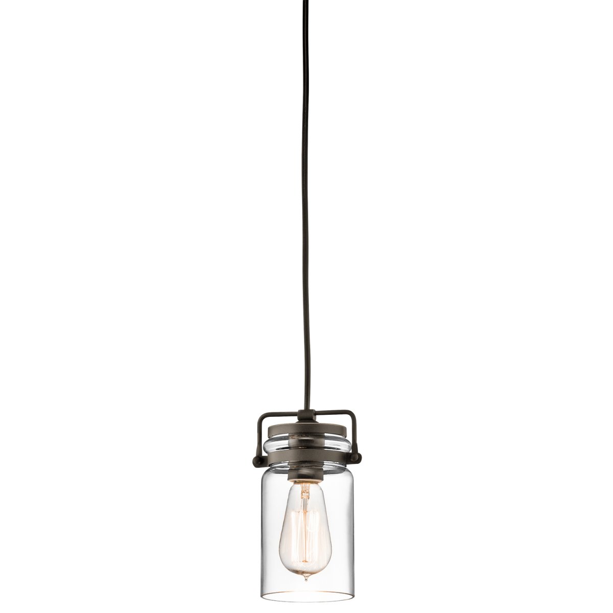 Elstead Lighting Brinley 1-Light Pendelleuchte Mini 1-flammig E27 Alt Bronze