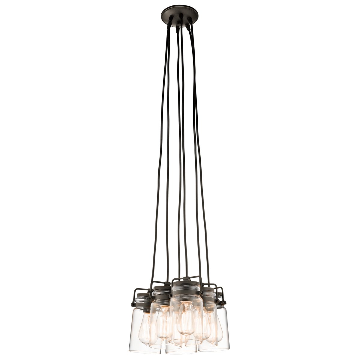 Elstead Lighting Brinley 6-Light Pendelleuchte 6-flammig E27 Alt Bronze