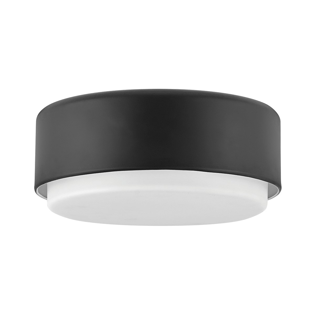 Elstead Lighting Cedric Flush Small Mount Deckenleuchte Schwarz