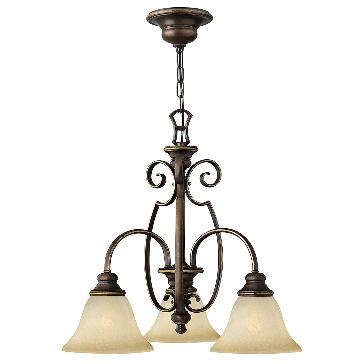 Elstead Lighting Cello Kronleuchter 3-Light Bronze antik E27