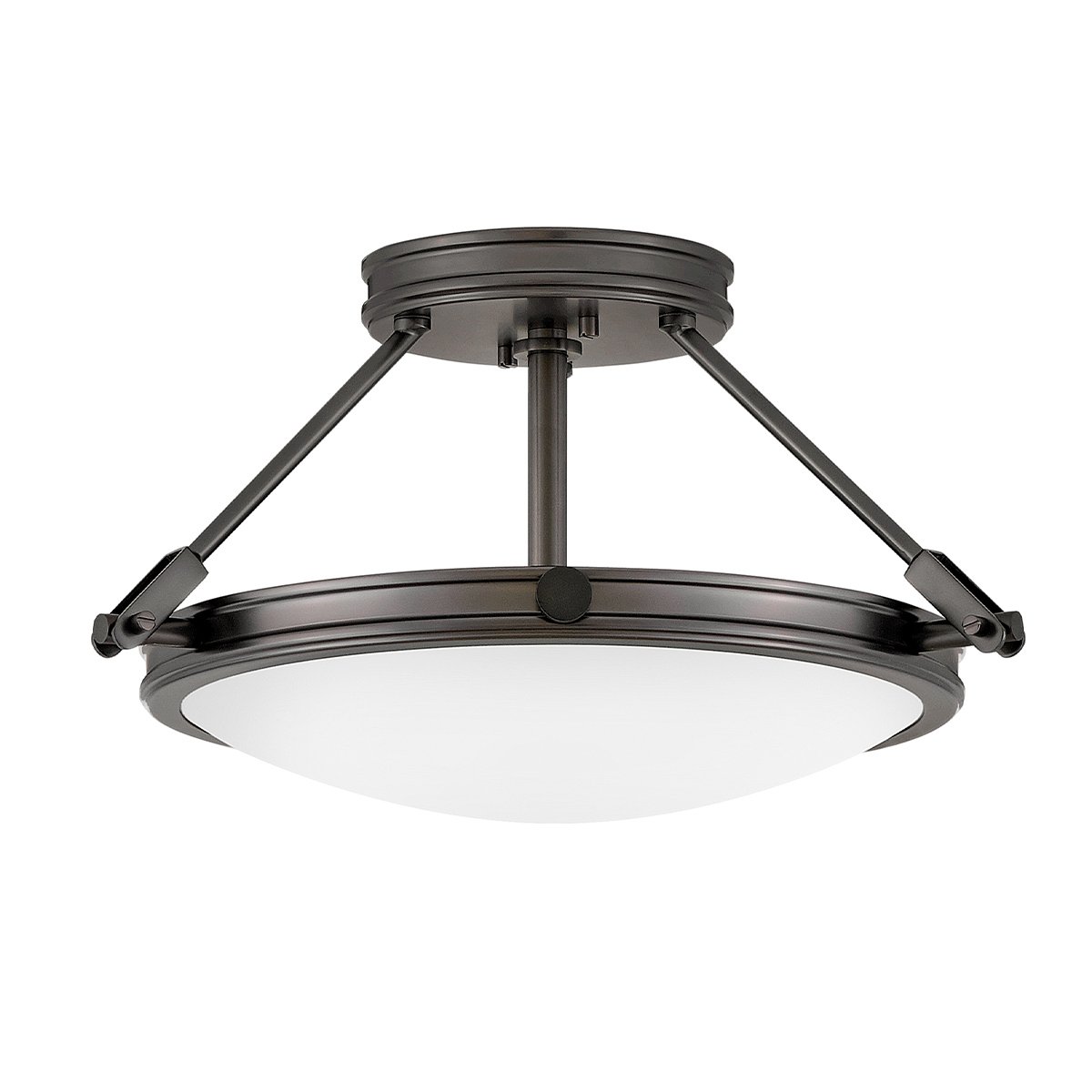 Elstead Lighting Collier 3-Light Deckenleuchte 3-flammig Schwarzoxid E14