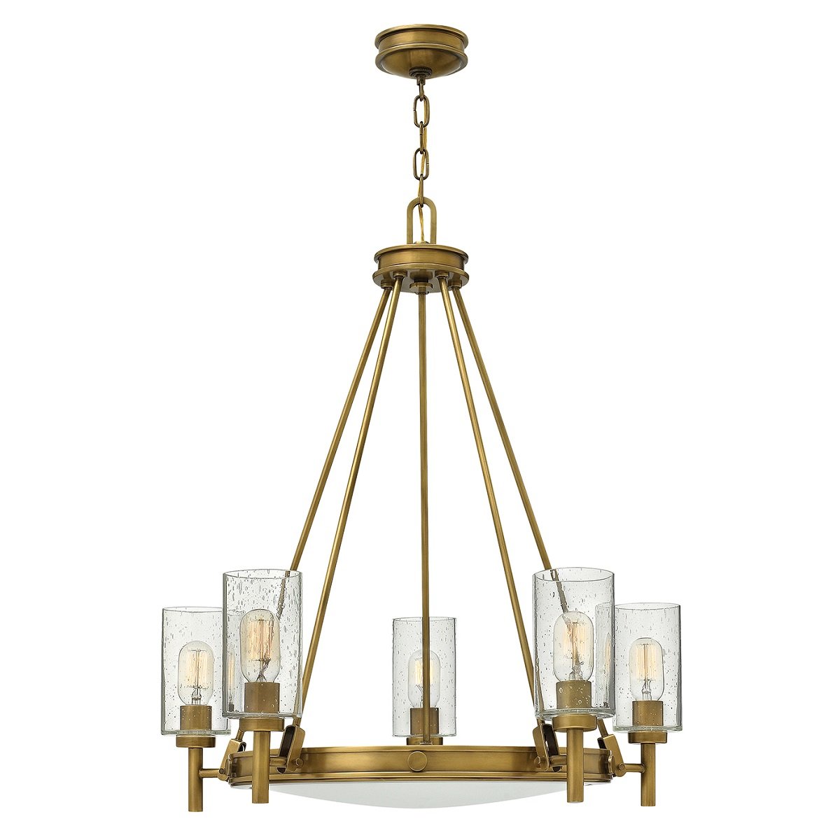 Elstead Lighting Collier 5-Light Kronleuchter 5-flammig Messing 685mm