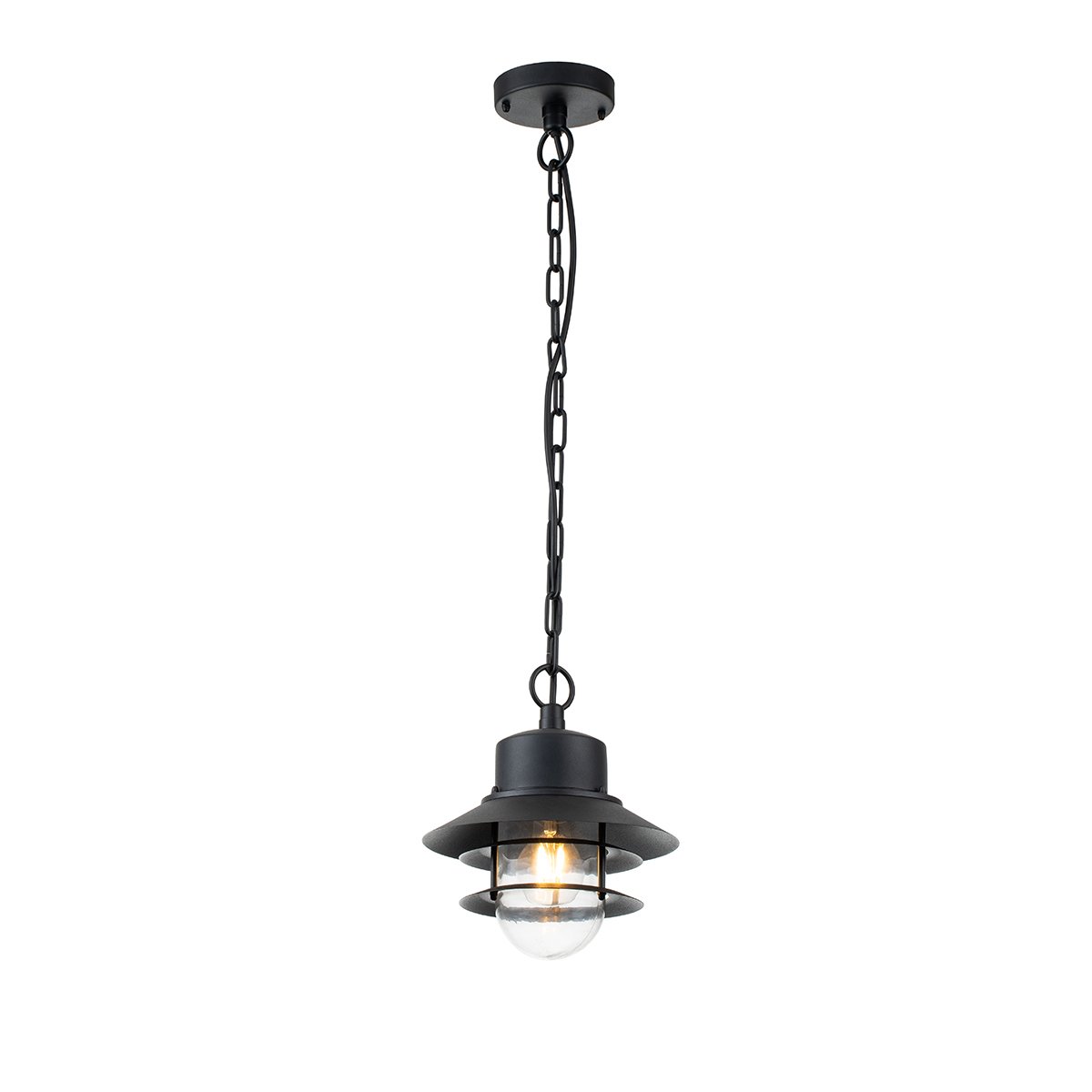 Elstead Lighting Copenhagen Pendelleuchte 1-Light Schwarz IP44 E27