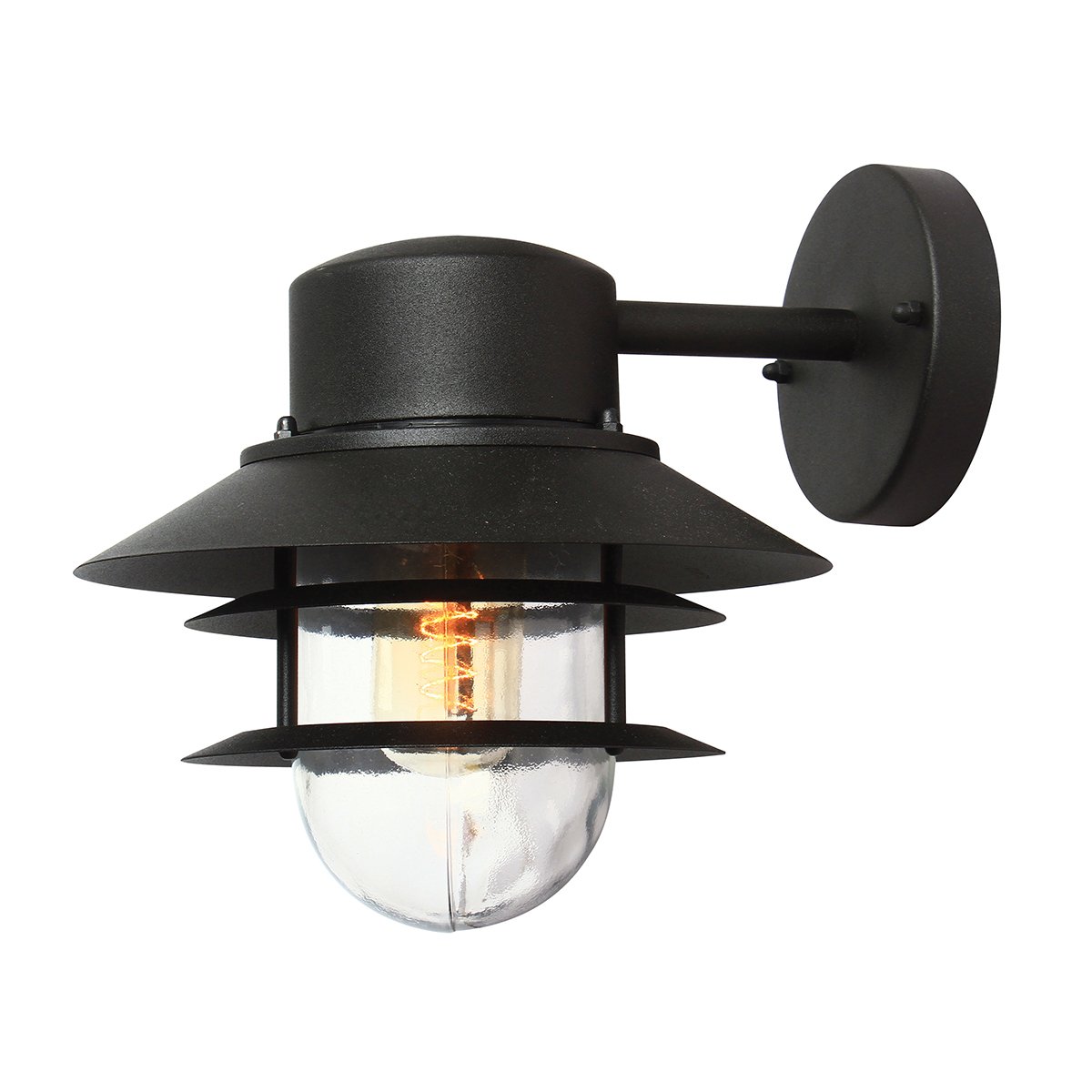 Elstead Lighting Copenhagen Wandleuchte 1-Light Schwarz IP44 E27