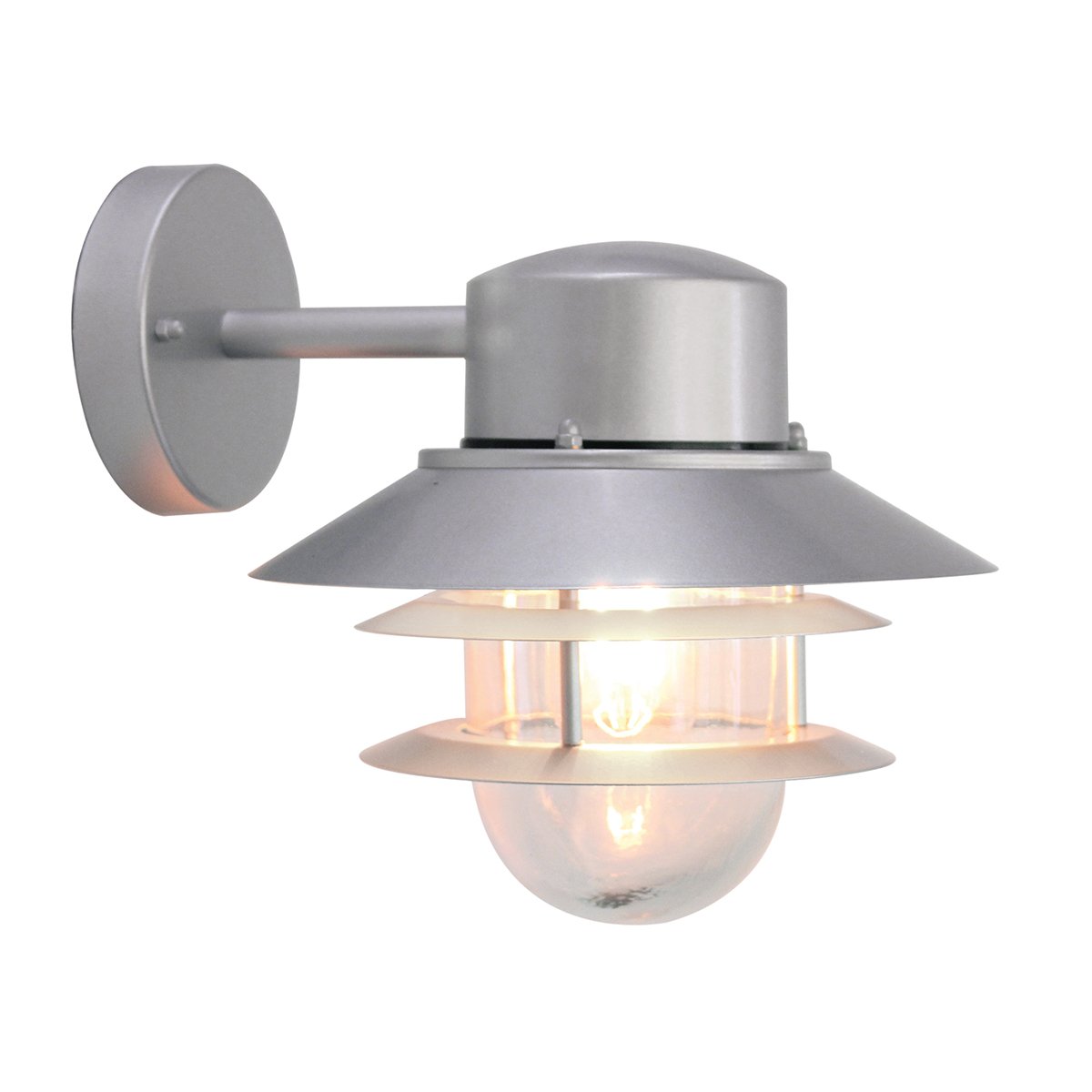 Elstead Lighting Copenhagen Wandleuchte 1-Light Silber IP44 E27
