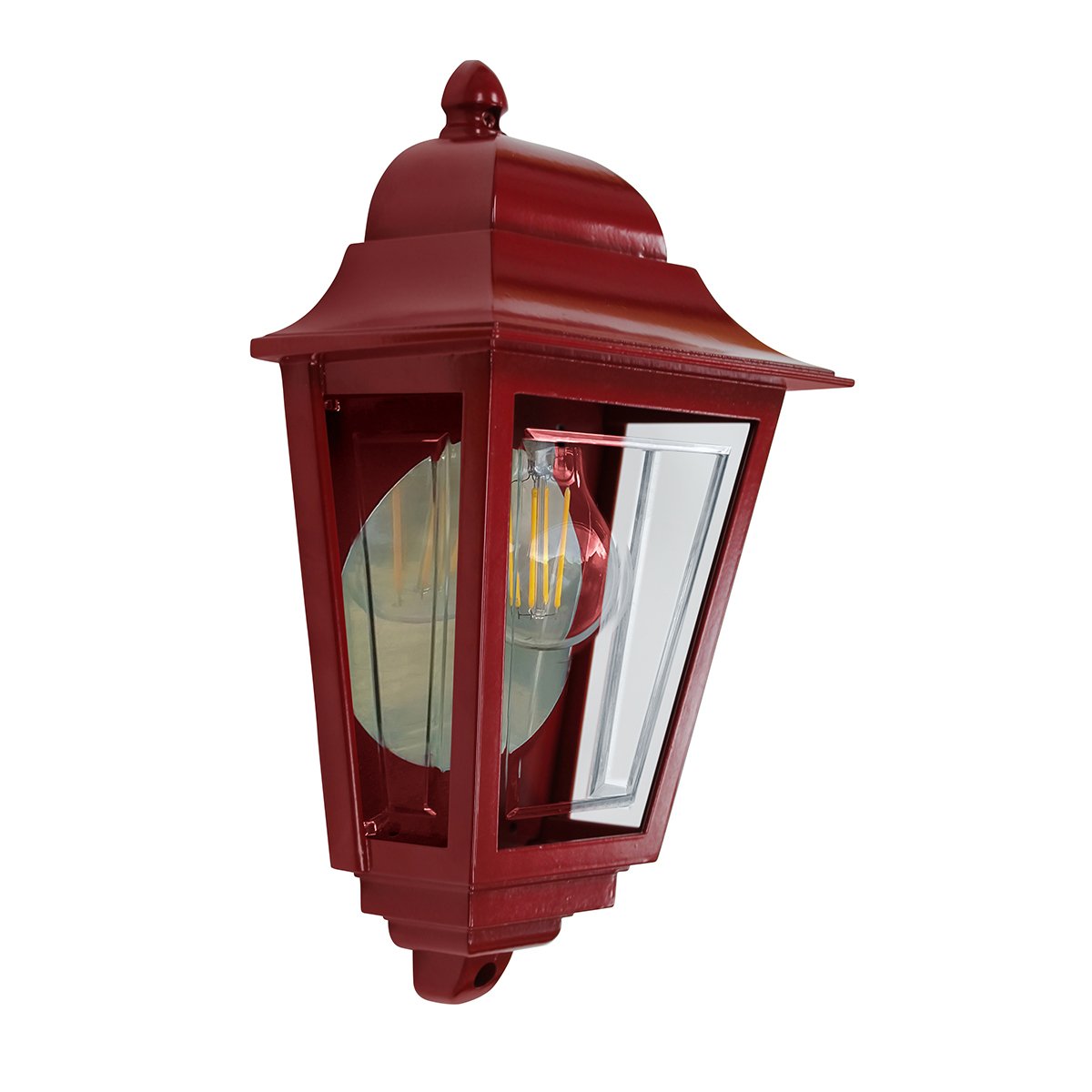 Elstead Lighting Deco Lane Wandleuchte 1-Light Rot IP44 E27