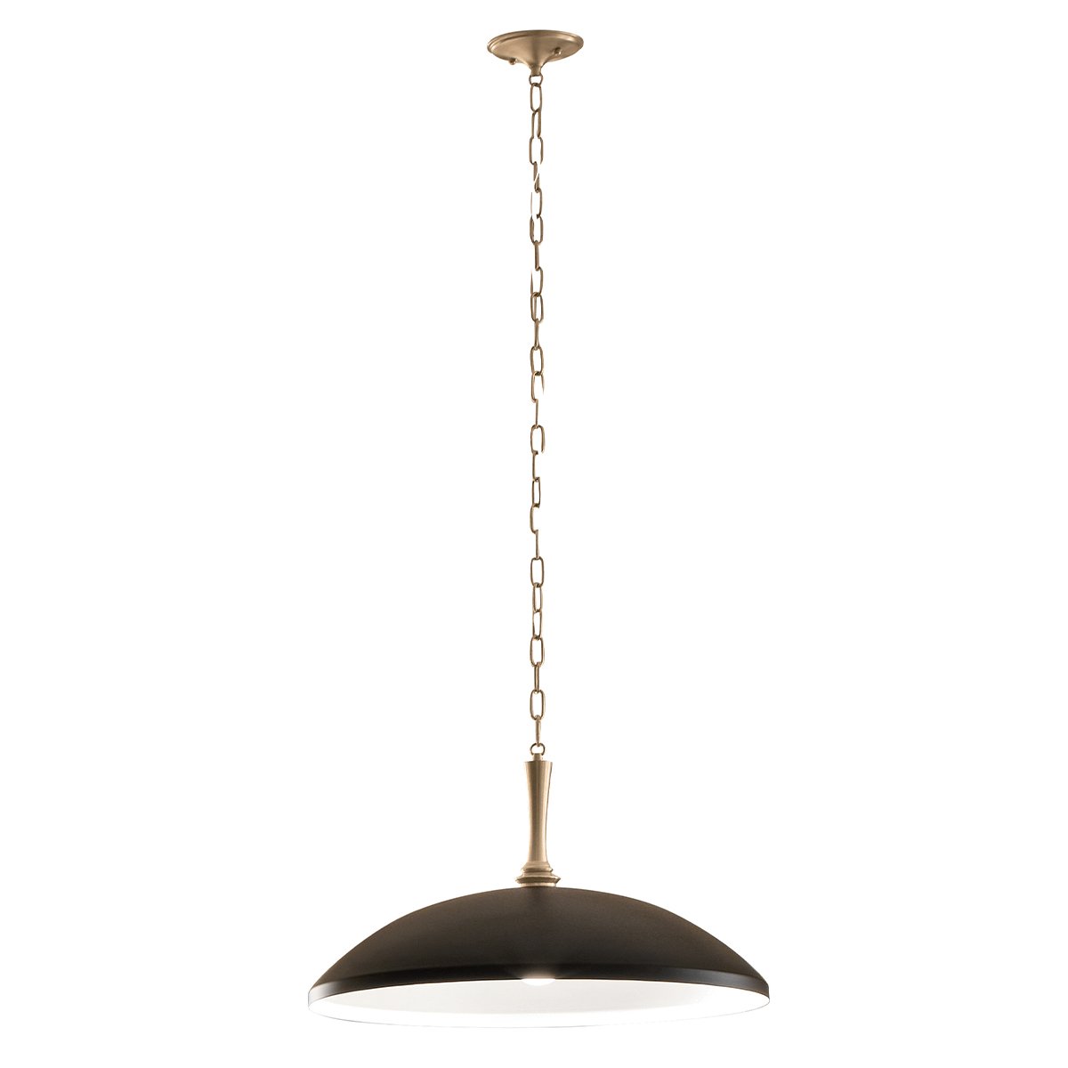 Elstead Lighting  Delarosa Pendelleuchte 1-flammig Schwarz Champagnerbronze
