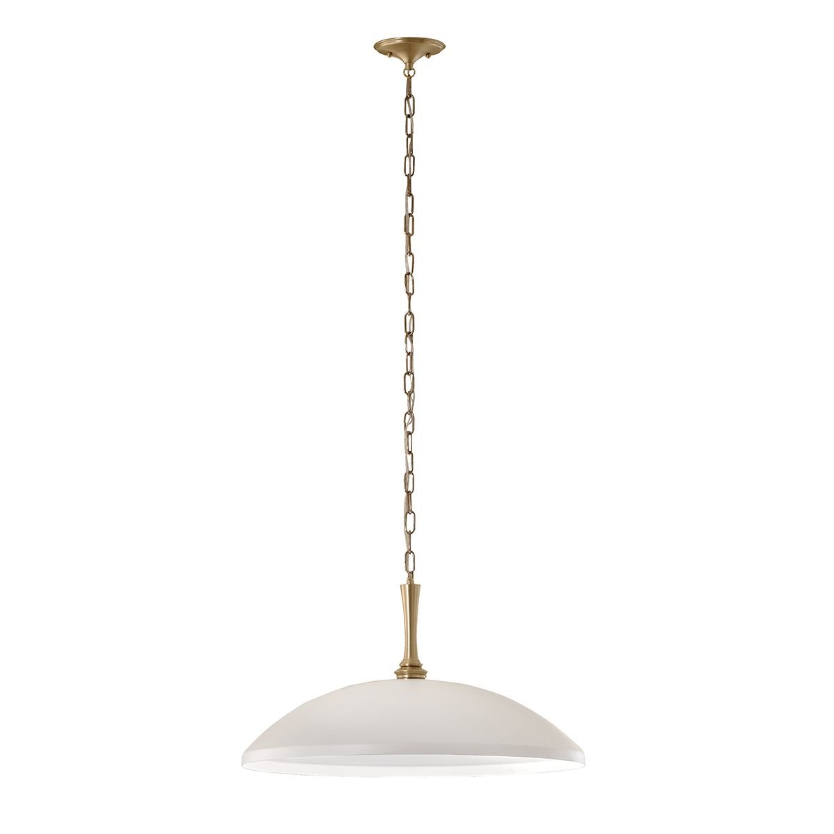 Elstead Lighting Delarosa Pendelleuchte 1-flammig Wei� Champagnerbronze