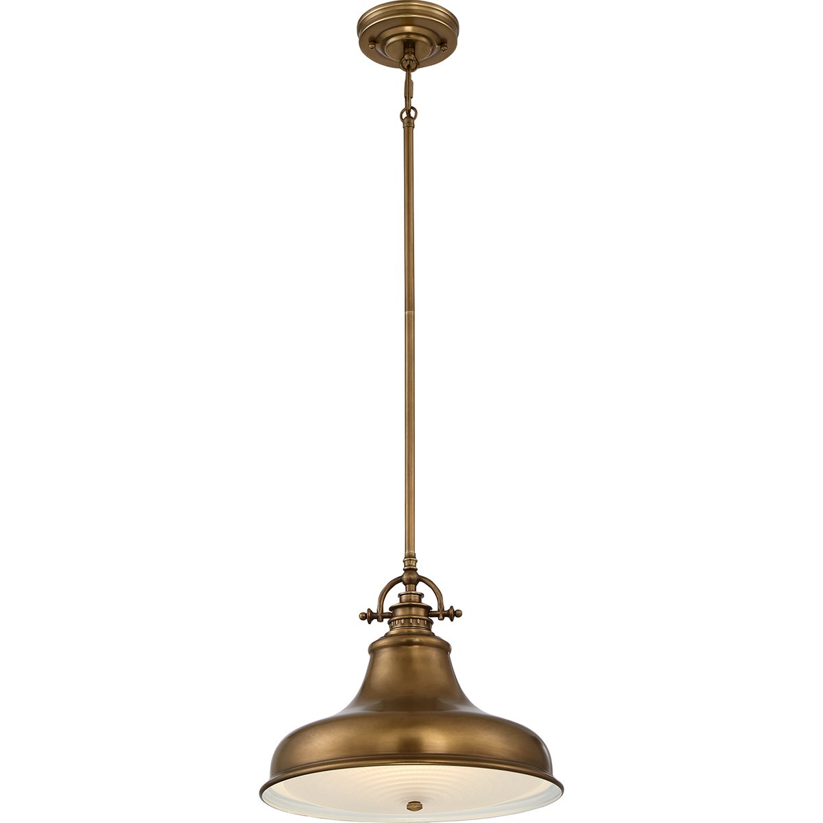 Elstead Lighting Emery 1-Light Medium Pendelleuchte Messing 1-flammig E27