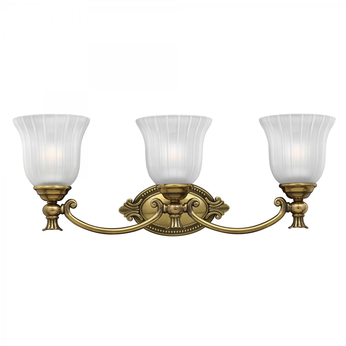 Elstead Lighting Francoise 3-Light Wandleuchte Messing br�niert IP44 3000K