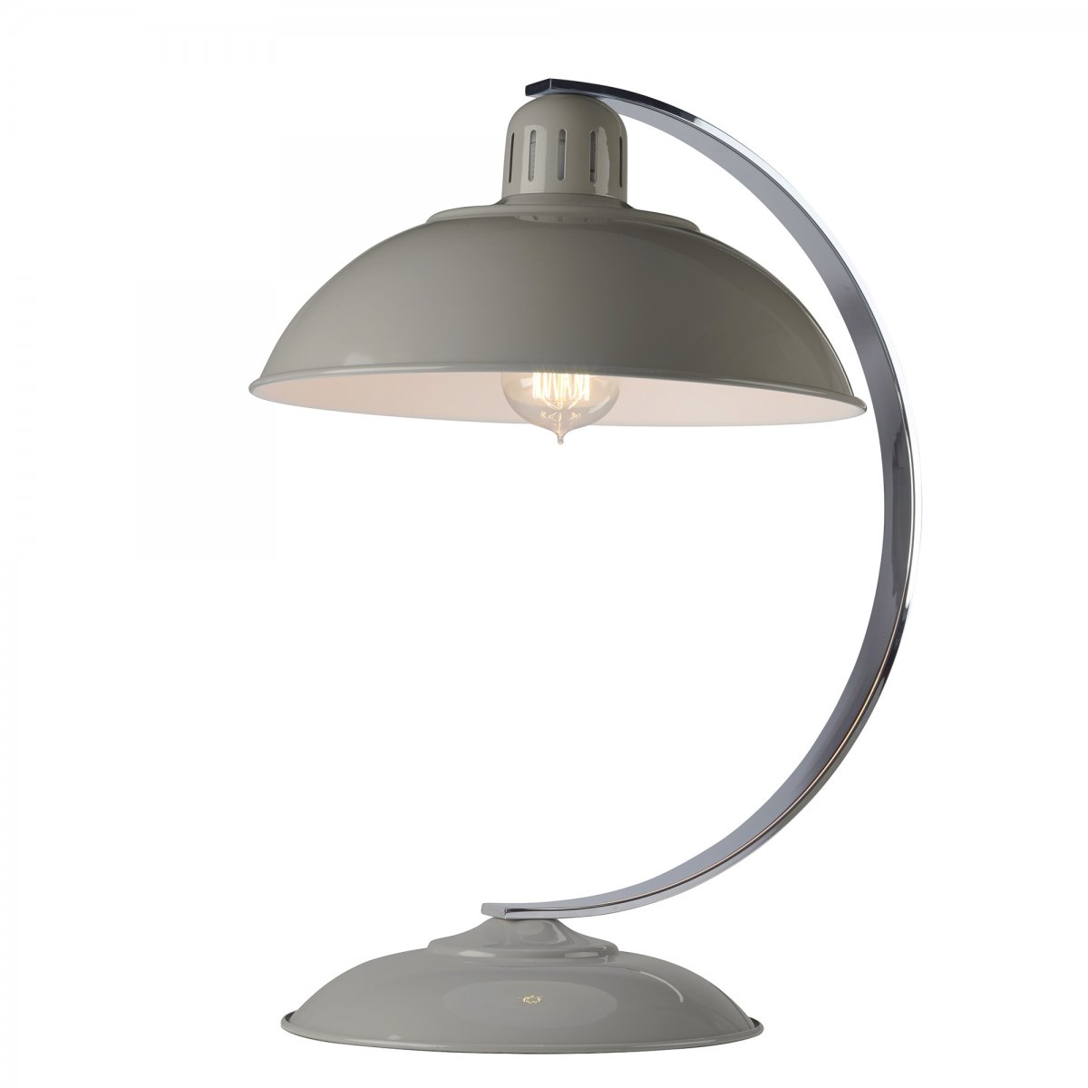 Elstead Lighting Franklin 1-Light Tischleuchte Grau 1-flammig E27 46cm