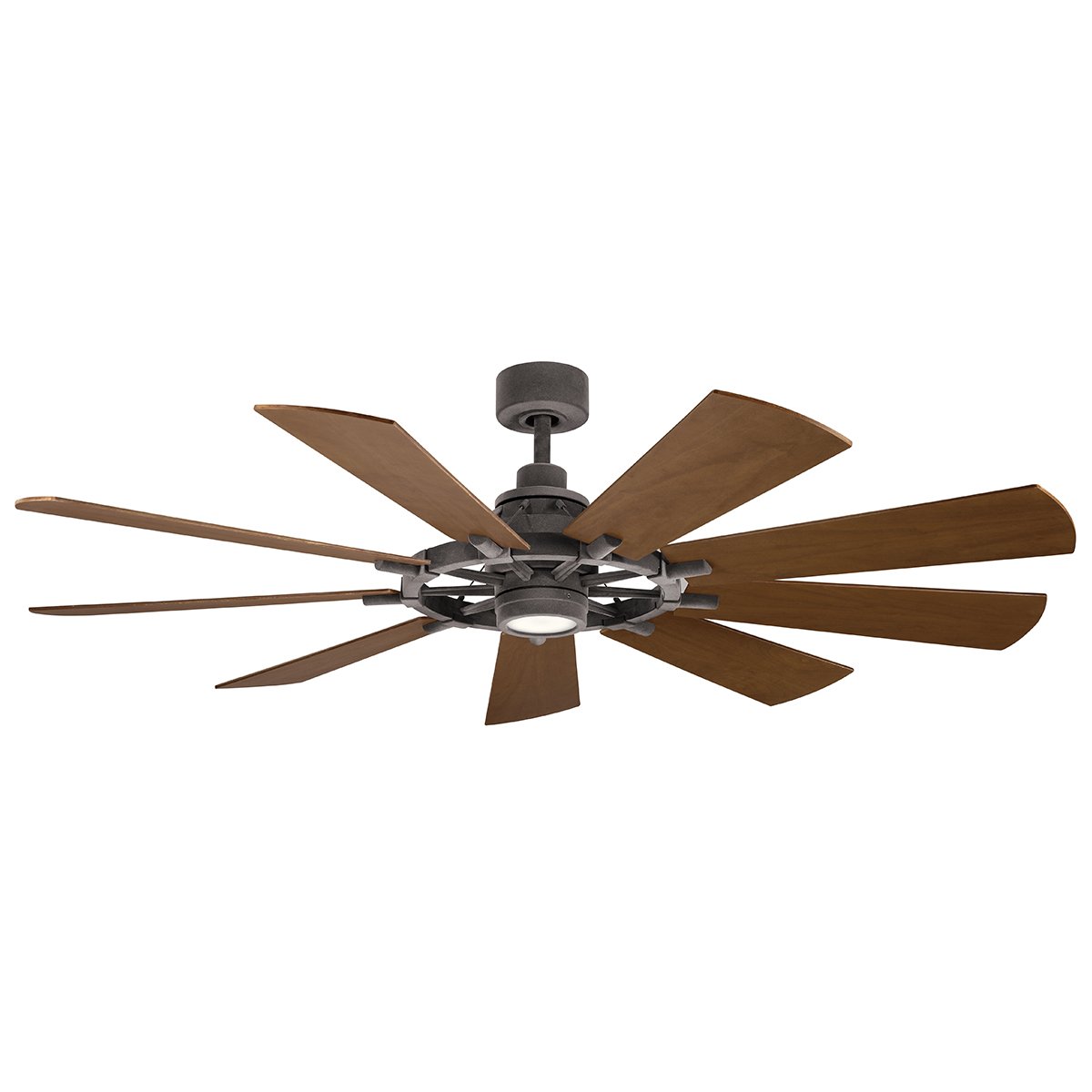 Elstead Lighting Gentry Deckenventilator LED Zink Holz
