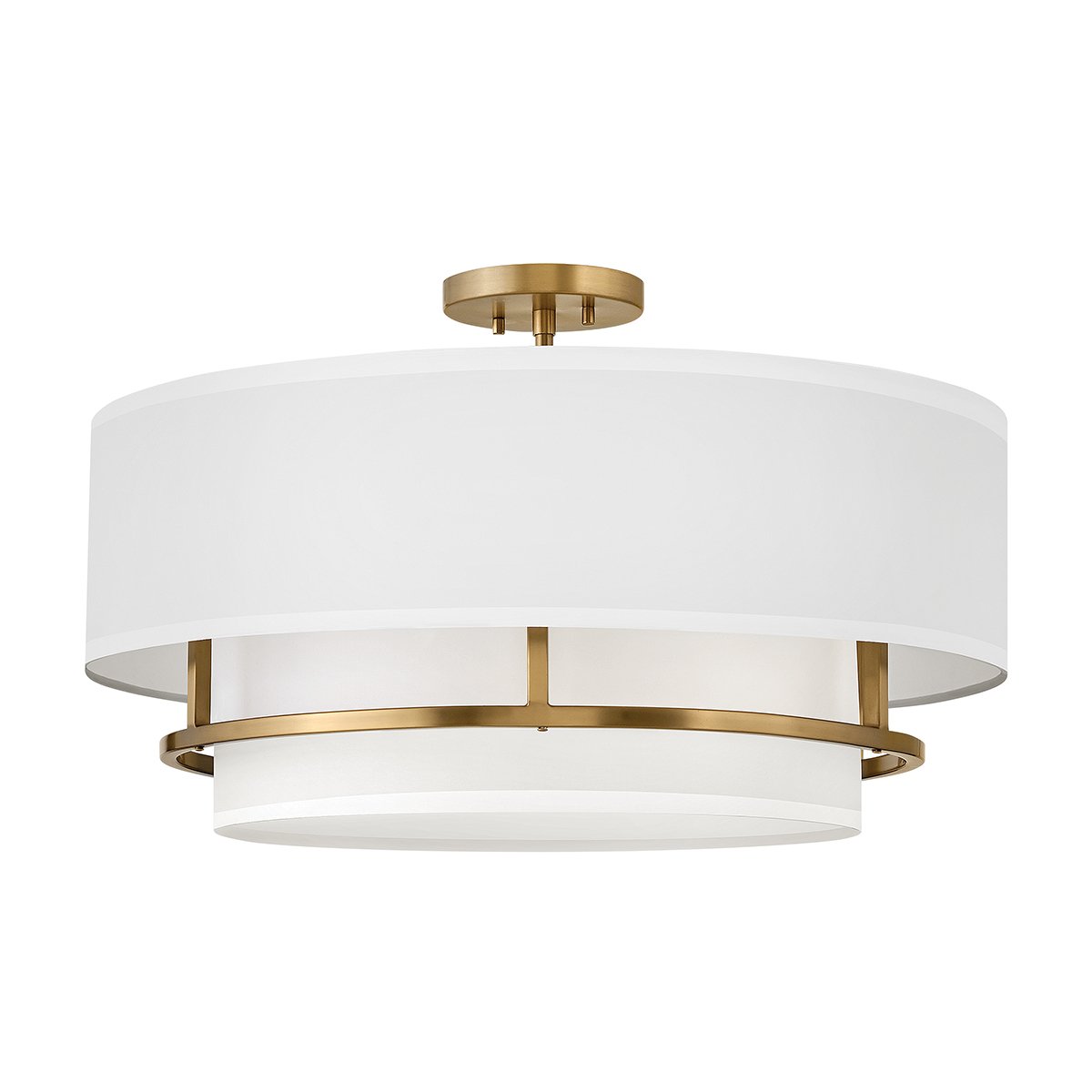 Elstead Lighting Graham Deckenleuchte Duo Mount Large 4-Light Messing Altwei� E14