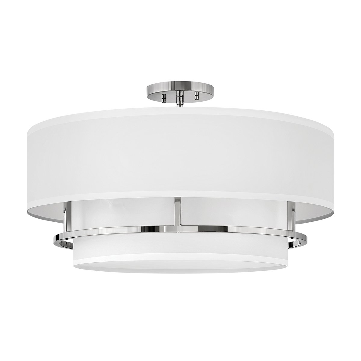 Elstead Lighting Graham Deckenleuchte Duo Mount Large 4-Light Nickel Altwei� E14