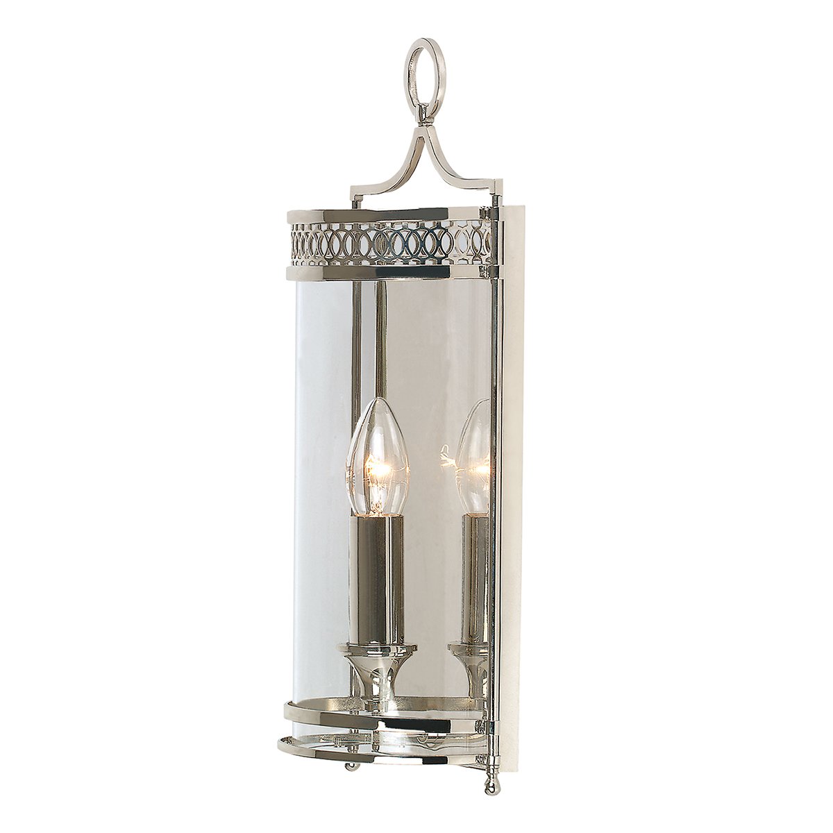 Elstead Lighting Guildhall 1-Light Wandleuchte Nickel poliert 1-flammig E14